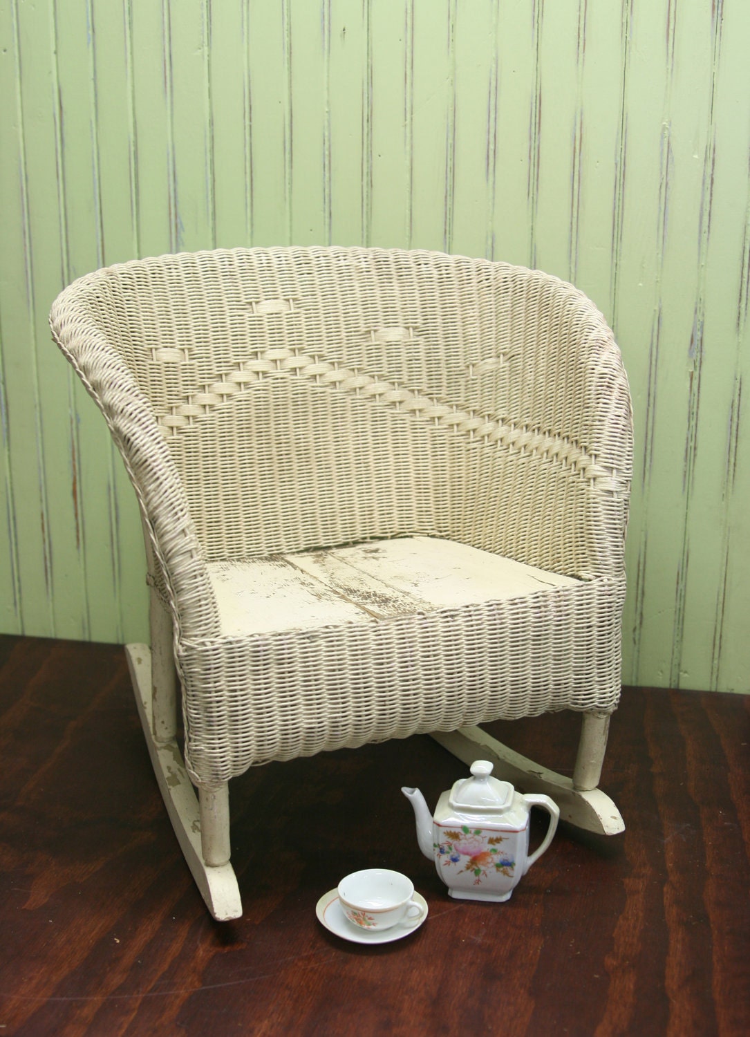 Child's Wicker Rocking Chair Etsy