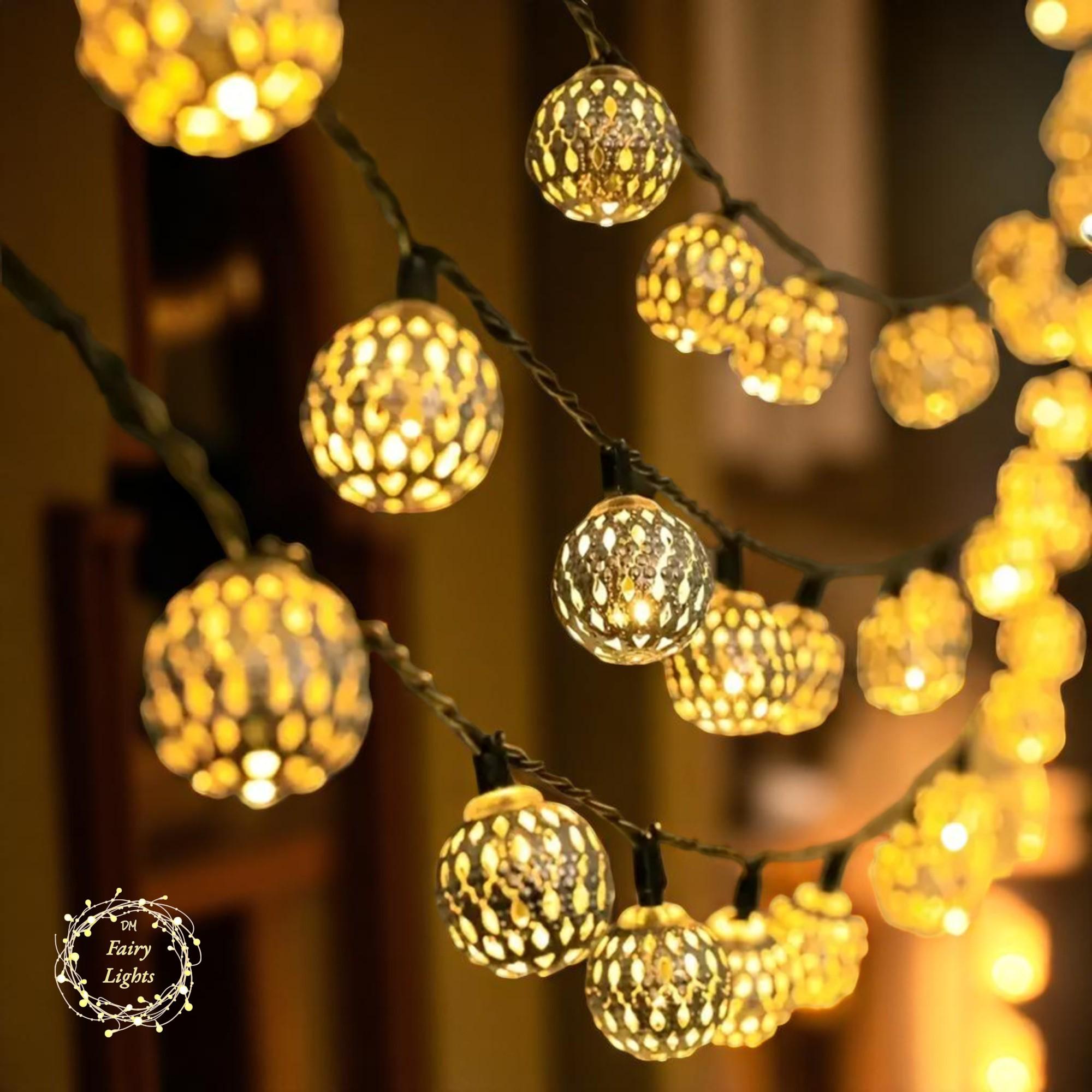 Moroccan Solar String Lights – Golden Fairy Lights