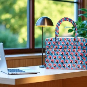 Handmade Pink Floral Laptop Bag .Quilted Cotton Laptop Cover MacBook Case For Tablet iPad Pro A unique boho Laptop Cover, for 13inch, 15inch