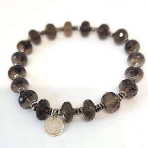 Bracelet, gift, gemstones, smoky quartz, birthday, wedding