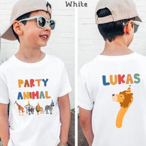 Party Animal Birthday Shirt, Zoo Safari Birthday Shirt, Toddler Birthday Shirt, Infant Birthday Shirt, Kids Jungle Birthday Tee, Boy or Girl