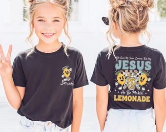 Jesus Makes Lemonade Kids Sweatshirt – Faith Based Christian Shirt, Funny My Jesus Lemonade Shirt, Bible Verse Kids Tee