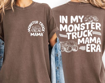 Comfort Colors® Monster Truck Mama Shirt | Boy Mom Shirt | Mom Era Tee | Baby Shower Gift