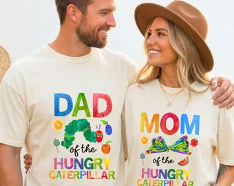 Hungry Caterpillar Shirt | First Birthday Boy | Family Matching Tee | One Birthday Party | Mom Dad Sibling Shirt