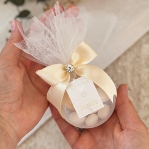 Cadeaux personnalisés pour pot de bonbons aux amandes de mariage, cadeau de mariage islamique, cadeaux de fiançailles, faveur de bonbons de mariage, cadeau dragée, faveurs en vrac, Nikkah