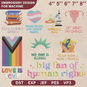Big Fan Of Human Rights Bundle, 10 Designs, 5 Sizes