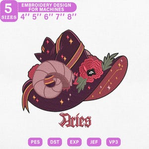 Halloween Widder Stickdatei, Maschinenstickerei, Maschinenstickerei, Instant Download Dst Pes Exp Jef Vp3