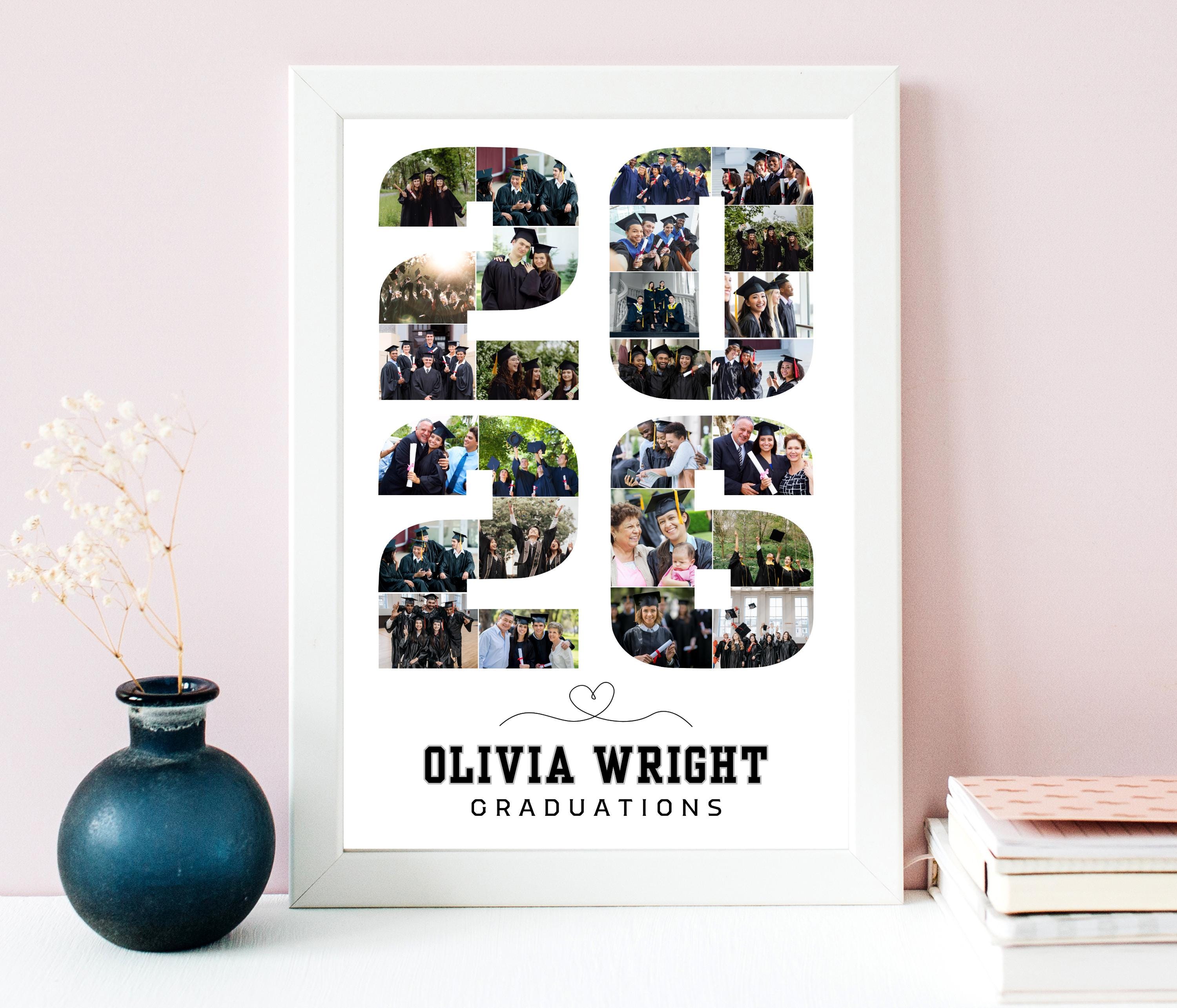 Personalized 2026 Graduation Photo Collage, Custom Senior Class Poster ...