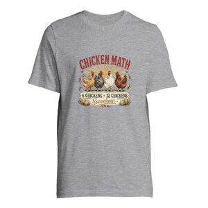 Chicken Math PNG | Funny Chicken Shirt Design | Vintage Farmhouse Graphic | Homestead PNG | Retro Hen T-Shirt Design
