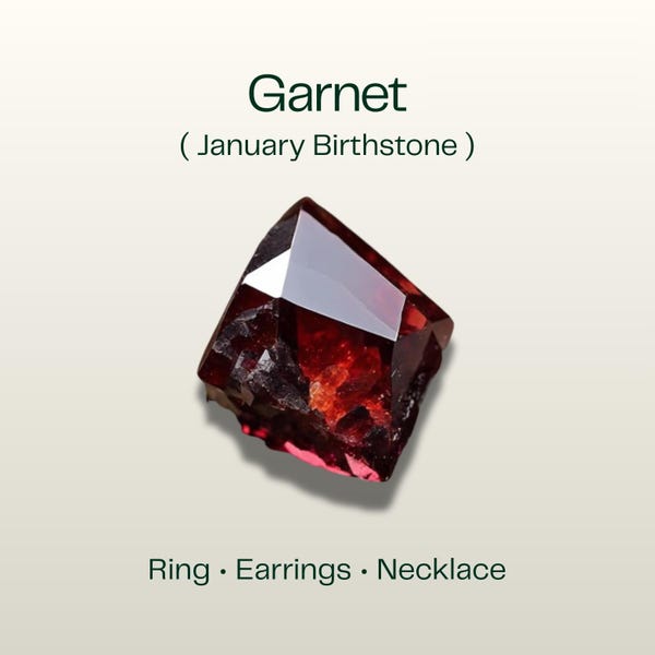 Benutzerdefinierte Bestellung, natürliche Granat Januar Birthstone Schmuck Ring Ohrringe Halskette Set, echte rote Granat Edelstein Geschenk für sie, feinen Schmuck