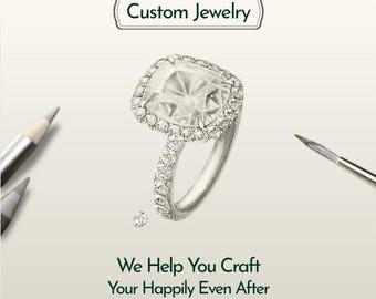 Custom Jewelry Design, Jewelry Design, Custom Made, Jewelry Making, Personalized Jewelry, Custom Jewelry Design, Made to order Service