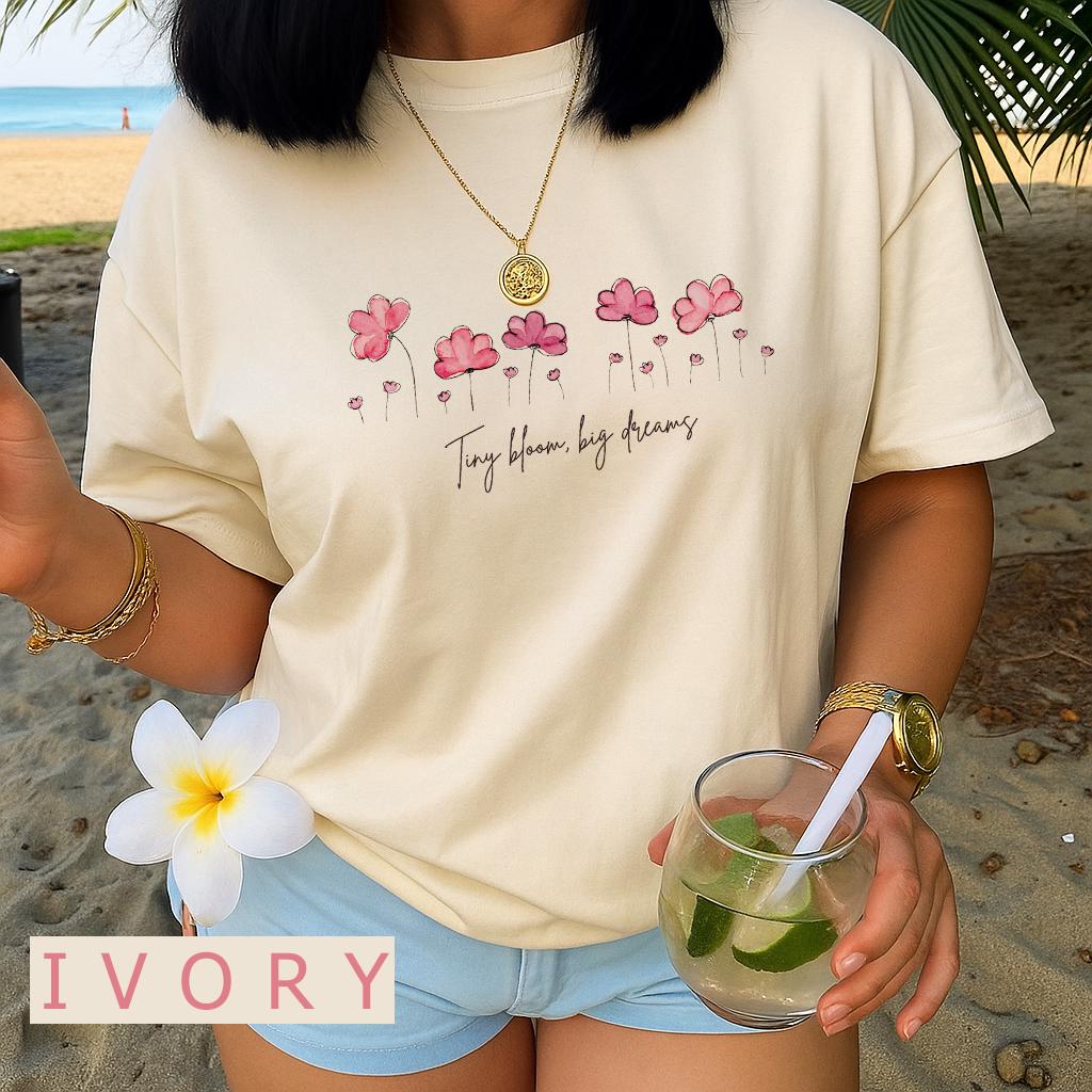 Niedliches Wildblumen-Blumen-T-Shirt, Botanisches T-Shirt Natur inspiriertes T-Shirt, niedliches Retro-Blumen-T-Shirt
