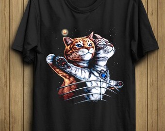 FUNNY TITANIC NEW VERSION CATS LOVE MOVIE POSTER IDEAL GIFT PRESENT T SHIRT 