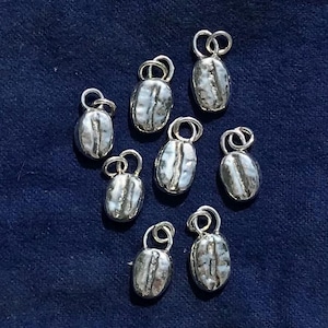 Sterling Silver Coffee Bean charm
