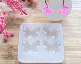 Silicone mold for epoxy resin, UV, Resinmold, interchangeable tassel mold, butterfly silicone mold
