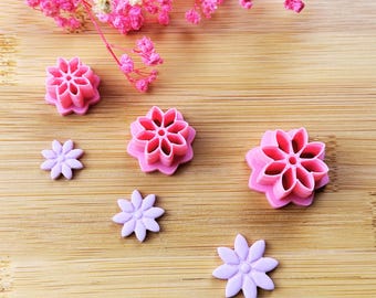 Flower cookie cutters l Polymer clay cookie cutters l Clay cutters l Fimo clay cookie cutters l Clay cutters l Tassel cookie cutters