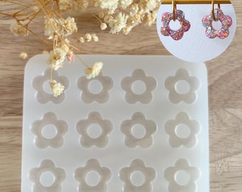 Molde de silicona para resina epoxi, resina UV, molde de resina, molde de borla intercambiable, molde de silicona de flor