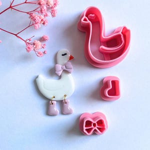 Goose cookie cutters l Polymer clay cookie cutters l Clay cutters l Fimo clay cutters l Clay cutters