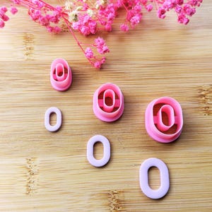 Oval cookie cutters l Polymer clay cutters l Clay cutters l Fimo clay cutters l Clay cutters l Tassel cutters