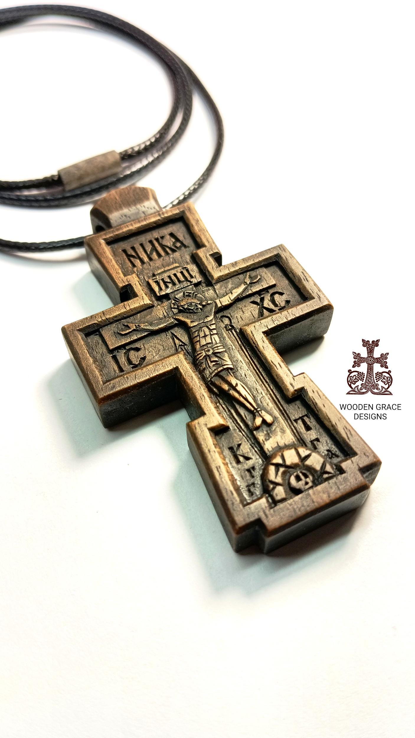 Russian orthodox cross necklace - Etsy 日本