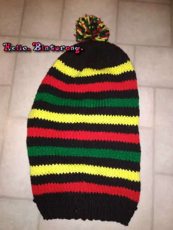 rasta knit hat