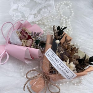 Dried Flowers Mini Bouquet,Table Decorations,Center Decoration,Holiday Gift,Mini Meeting Dried Bouquet,Bridesmaid Gift Box Decor,Wedding