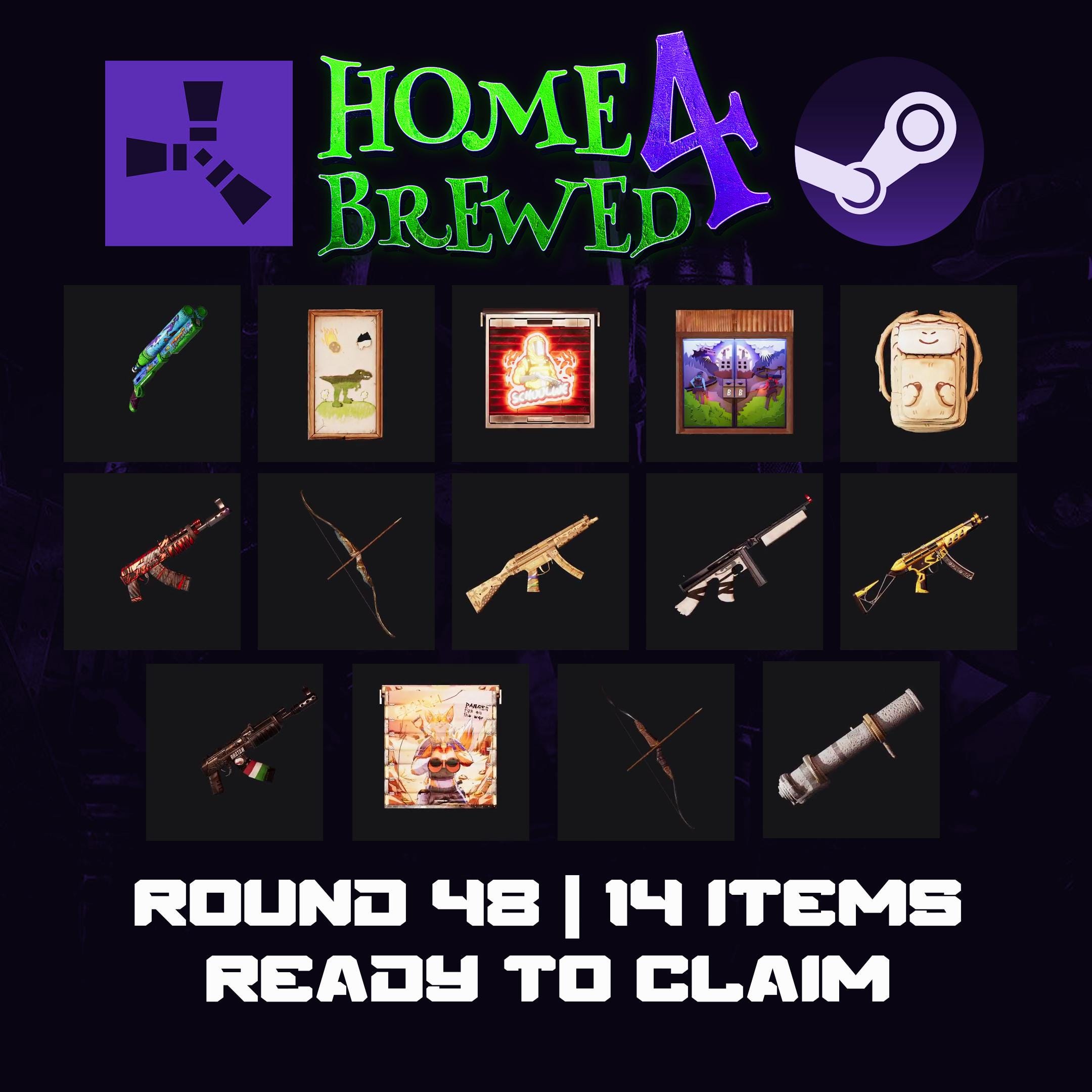 Rust Twitch Drops - Round 48 - 14 Items - Etsy