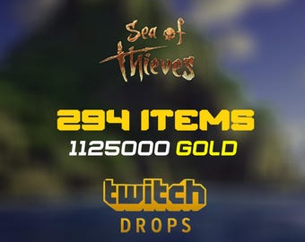 Sea of Thieves - 294 objets Twitch Drops - 1,125 M d'or