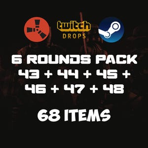 Objetos de Twitch de Rust: rondas 43, 44, 45, 46, 47 y 48 (68 artículos)