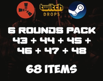 Rust Twitch Drops - Rounds 43 + 44 + 45 + 46 + 47 + 48 - 68 Items