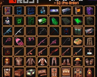 ALL Rust Drops Mega Bundle | Twitch 49-53, Kick 3 (Digital Delivery)