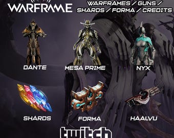 Warframe Twitch Drops - 1915 Items | Warframe / Guns / Shards / Forma / Credits
