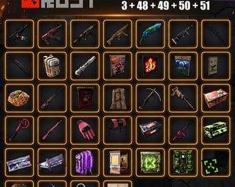 Rust Drops Mega Bundle | 43 items | Rounds Twitch 48-51 + Kick 3 | Fast Delivery