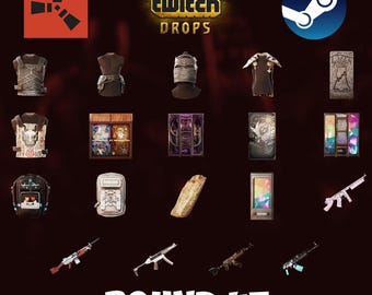Rust Twitch Drops - Round 43 - 19 Items