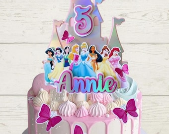 Princess cake topper / any name / any age