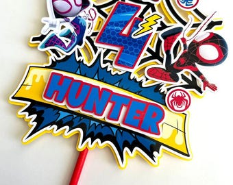 Spidey Amazing Friends Inspired Cake Topper