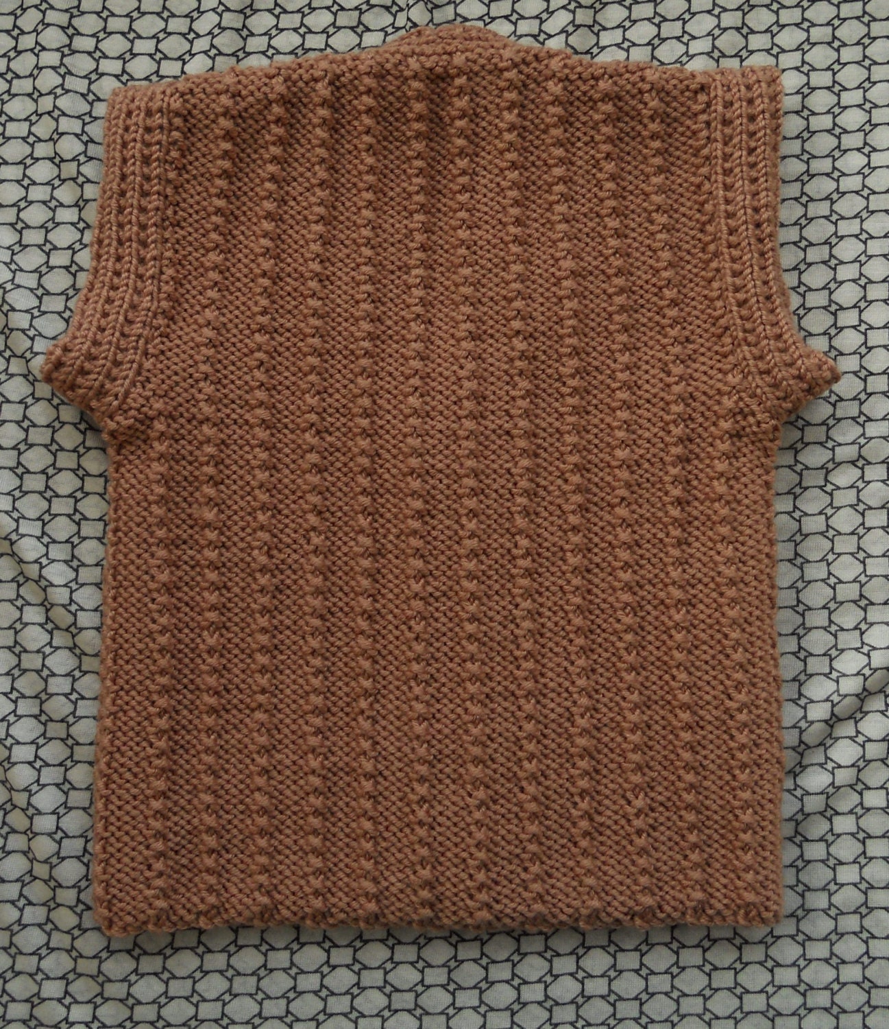 Vest/tank top/waistcoat hand knitted Aran style. Baby boyage | Etsy