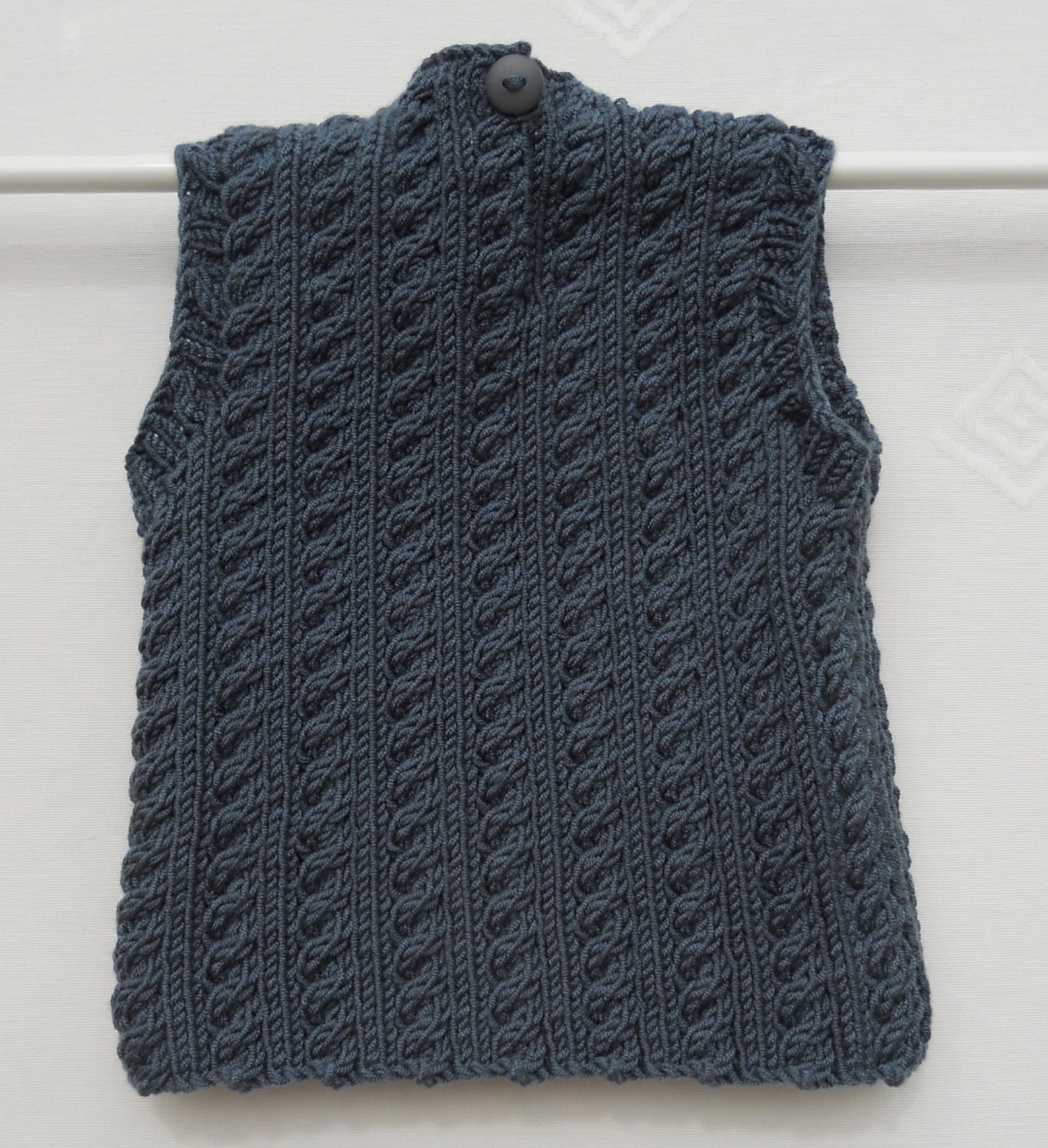 Baby Boy's Tank/vest/top/jumper Hand Knitted in Gray Yarn Etsy UK