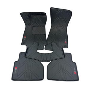 Car Mats for Audi Luxury Floor Carpet Set for Audi RS Series Eco Leather Vehicle Mats for RS3 RS4 RS5 RS6 RS7 A Series E-tron Gift for Him