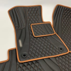 Car Mats Custom Set Car Mats Luxury Eco Leather Car Floor Mats  Full Set Car Mats Floor Protector Customized For Your Car Fits All Models