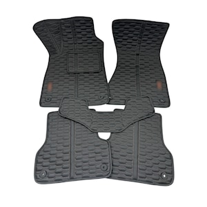 Car Mats for Audi Full Floor Carpet Set for Audi A Series Eco Leather Tailored Mats for A1 A3 A4 A5 A6 A7 Q Series E-tron Gift for Husband