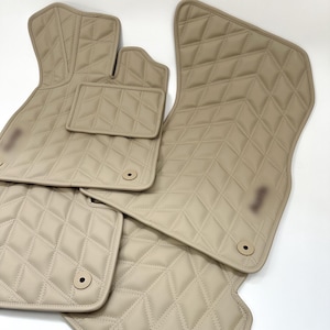 Car Mats for Audi Personalizated Logo Floor Mat Set for Audi A-Series Eco Leather Custom Floor Mats auto Covering for A1-A3-A4-A5-A6-A7