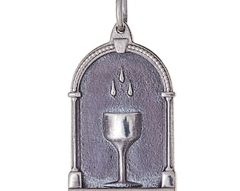 Holy Grail Pendant (Sterling Silver - Antiqued)