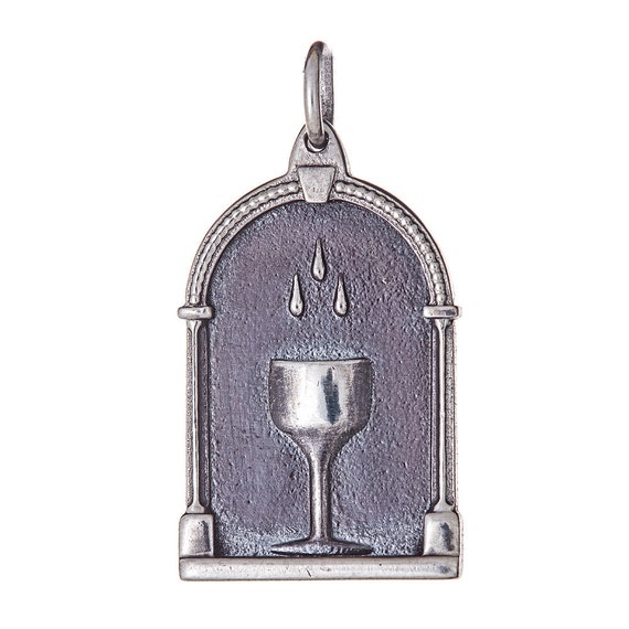 Holy Grail Pendant (Sterling Silver - Antiqued)