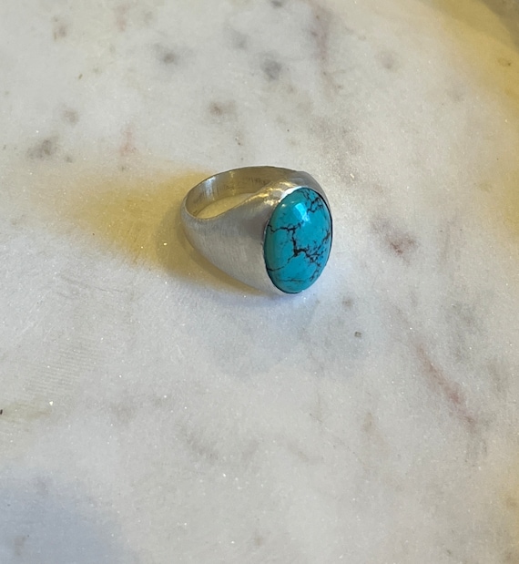 Big Turquoise  (Sterling Silver)