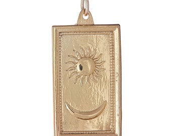 Sun Moon Pendant (14kt Gold)