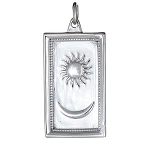 Sun and the Moon Pendant (Sterling SIlver)