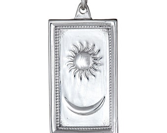 Sun and the Moon Pendant (Sterling SIlver)