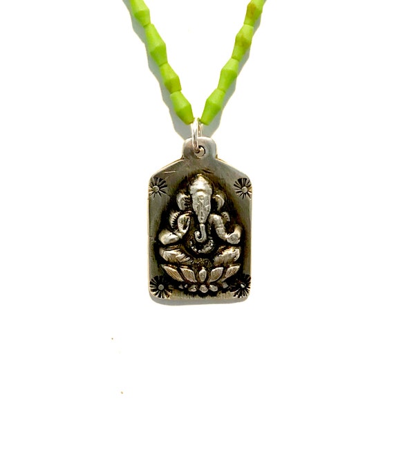 Ganesh Pendant (Sterling Silver - Antiqued)