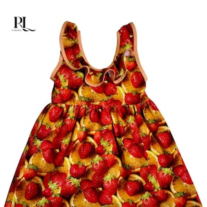 Girl&#39;s Summer Dress with Vibrant Print | Various sizes